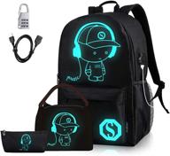 🎒 lmeison luminous backpack: illuminating shoulder bag with charging capability логотип