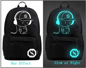 img 3 attached to 🎒 Lmeison Luminous Backpack: Illuminating Shoulder Bag with Charging Capability