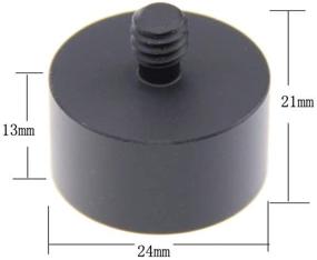 img 1 attached to 🎙 Enhance your Microphone Setup with CAMVATE Mic Stand Adapter: 1/4" Male to 5/8" Female Compatibility