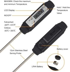 img 2 attached to Thermometer Digital Cooking Instant Kitchen Kitchen & Dining