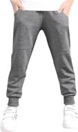 👖 cotton sweatpants for boys aged 7 with pockets - shooying boys' clothing logo