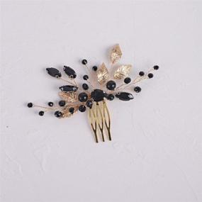 img 2 attached to YERTTER Wedding Crystal Accessories Bridesmaid Hair Care