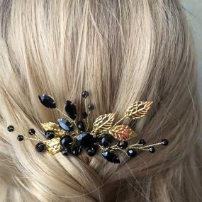 img 4 attached to YERTTER Wedding Crystal Accessories Bridesmaid Hair Care