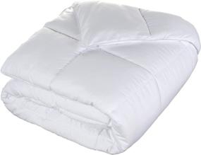 img 3 attached to 🌟 Experience Luxurious Comfort with the SUPERIOR Down Alternative Comforter - Baffle Box Construction, Medium Fill Weight, All Season Full/Queen Comforter (88" x 90"), White
