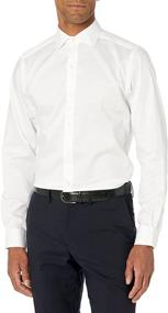 img 4 attached to Non-Iron Tailored Spread Collar Shirt with Buttoned Sleeves