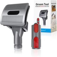 🐶 lanmu dog pet grooming brush attachment with quick release converter adapter, compatible with dyson v15 v11 v10 v8 v7 v6 vacuum cleaner логотип