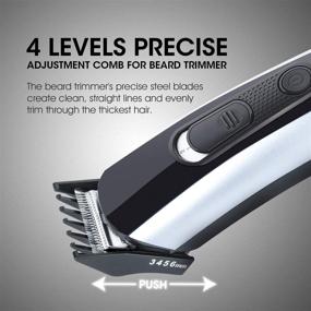 img 3 attached to 🧔 Hangsun HC550 Cordless Grooming Kit for Men - 10 in 1 Rechargeable Beard Trimmer Hair Clippers for Mustache, Head, Body, Face, and Nose Hair – Enhanced Cutting Groomer with USB Charging