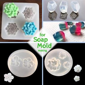 img 1 attached to 🔧 Silicone Mold Making Kit - Create Translucent Silicone Molds with Easy Mixing - Perfect for Epoxy Resin Crafts, Jewelry, and More (10.6oz/240ml)