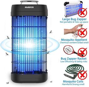 img 1 attached to 🪰 AMUFER Bug Zapper: Powerful Electronic Fly & Mosquito Killer Trap for Home, Office & More (22W)
