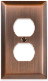 img 4 attached to 🔌 Amerelle 163DAC Century Wall Plate, 1 Duplex Outlet, Steel Material, Antique Copper Finish, 1-Pack