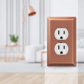 img 2 attached to 🔌 Amerelle 163DAC Century Wall Plate, 1 Duplex Outlet, Steel Material, Antique Copper Finish, 1-Pack