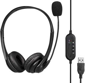 img 4 attached to 🎧 Noise Cancelling USB Headset: Enhanced Audio Clarity for Computer, Laptop, Video Calls & Business Meetings