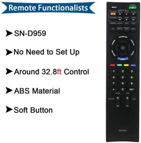 img 1 attached to 📱 Universal Remote Controller Replacement for Sony TV KDL-32EX405 KDL-32EX605 KDL-32EX607 KDL-32EX705 KDL-32EX707 KDL-32EX715 KDL-32EX717 KDL-40BX405 KDL-40EX405 - AZMKIMI RM-YD040 RM-YD035 RM-YD047 Remote