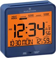 cl030054bl atomic desk clock with backlight, heat index, and comfort - batteries included logo