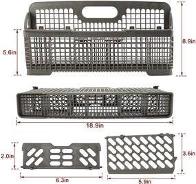 img 2 attached to 🧺 AMI PARTS 8531233 WP8531233 Silverware Basket for Kitchenaid Dishwasher - Replaces 8531233, 8562043, WP8531233VP