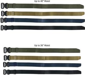 img 1 attached to 🎯 Tactical Buckle CoreLife: The Ultimate Holeless Riggers Men's Belt Accessory range