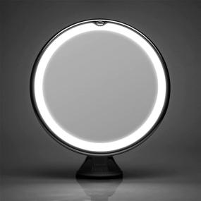 img 2 attached to Touch Screen Makeup Mirror with Lights, 1 Color Lighting, 360-degree Rotation and Spherical Universal Joint, Ideal for Tabletop, Bathroom, and Traveling (1X)