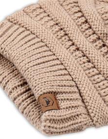 img 2 attached to ❄️ Tough Headwear Women's Winter Beanie Hat - Cozy Chunky Cable Knit - Soft & Stretchy Thick Knitted Cap for Cold Weather