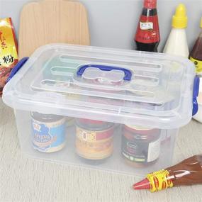 img 2 attached to Rinboat Plastic Stackable Storage Transparent