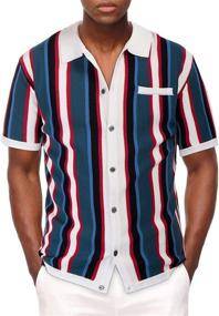 img 4 attached to 👕 Sleeve Stripe Men's Clothing - PJ Paul Jones Shirts