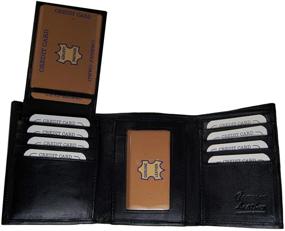 img 3 attached to Enhancing Lifestyles with 👝 Leather Trifold Wallet - SUN1222BK