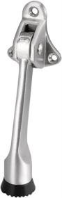 img 3 attached to 💯 uxcell Stainless Steel Easy-Step Kickdown Door Stop Holder Buffer - Premium Quality with Screws!