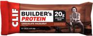 clif bar builders vanilla almond: вкусный заряд энергии 2,4 унции, 12 пакетов в комплекте! логотип