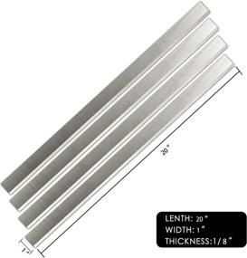 img 1 attached to HSS Jointer Replacement Blades for 20 Inch Planer Knives - Grizzly, Jet, Powermatic, Delta, Dewalt, Shop Fox, Woodstock, 4pcs Set