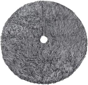 img 3 attached to 🎄 Ivenf 48-Inch Luxury Thick Plush Faux Fur Rustic Christmas Tree Skirt, Gray - Festive Xmas Holiday Decoration…