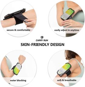 img 1 attached to 🏃 Carry Run Running Armband Phone Holder with 360° Rotation & Detachable Feature - Lightweight Sports Cell Phone Arm Band for iPhone 11 Pro XS XR X 8 7 6 Plus Samsung Galaxy S10 S9 S8 Smartphone