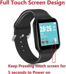 img 3 attached to 📱 CNPGD Smart Watch: Track Heart Rate, Blood Pressure, and Oxygen Levels with Touch Screen Smartwatch for Men and Women - iPhone and Android Compatible (Black)