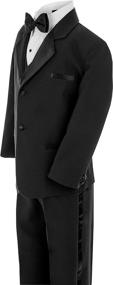 img 3 attached to 👔 GN210 Boys' Tuxedo Formal Dresswear: Sleek Black Clothing at Suits & Sport Coats