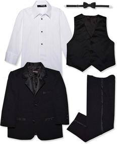 img 2 attached to 👔 GN210 Boys' Tuxedo Formal Dresswear: Sleek Black Clothing at Suits & Sport Coats