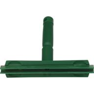 🧽 vikan 77112 rubber polypropylene frame bench double blade squeegee, 10" green - efficient cleaning solution for bench surfaces logo