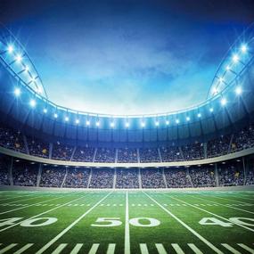 img 1 attached to 🏟️ Captivating RUINI Football Field Auditorium Light Themed Party Backdrop - 8x8FT