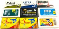 astra derby shark rubie quality razor blades different logo