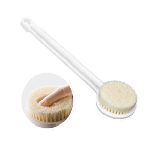 img 4 attached to 🚿 Ithyes Dry Brushing Shower Bath Brush with Long Handle for Gentle Back Skin Scrubbing, Exfoliation, Massage, Blood Circulation Improvement, and Cellulite Treatment