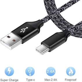 img 3 attached to 🔌 Быстрая зарядка USB C для настенной розетки с кабелем Type C для Samsung Galaxy S21/S20/S10, OnePlus 7 Pro/6Т, Google Pixel 4XL/3a - совместимо с A80/A70/S9/S8.