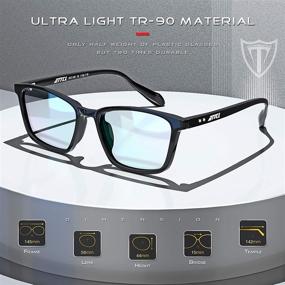 img 2 attached to 👓 ATTCL Unisex Blue Light Glasses: Stylish Eye Protection for Men & Women - Rectangular Frame