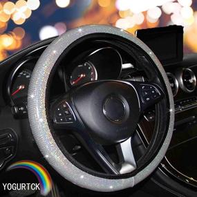 img 4 attached to YOGURTCK Colorful Steering Universal Vehicles Interior Accessories