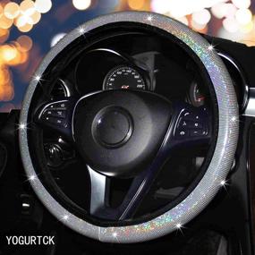 img 3 attached to YOGURTCK Colorful Steering Universal Vehicles Interior Accessories