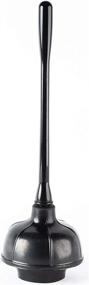 img 2 attached to Klickpick Home Plastic Toilet Bowl Brush and Plunger Combo Set with Holder - Bathroom Cleaning and Organization Kit - Black - Pack of 2