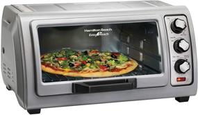 img 4 attached to 🍞 Hamilton Beach Easy Reach Roll-Top Door Toaster Oven, 6-Slice Countertop - Silver (31127D) with Bake Pan