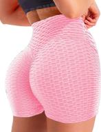 seasum women's textured booty leggings shorts - workout, anti-cellulite, scrunch butt lift logo