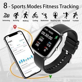 img 2 attached to 🏋️ Ultimate Fitness Tracker Watch: Activity Trackers for Women and Men - Heart Rate, Sleep, and Health Monitor with GPS, Waterproof Smartwatch for Calorie Tracking, Step Counting, and Workouts