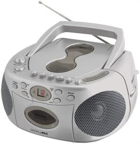 img 4 attached to 🔊 HANNLOMAX HX-323CD: Portable CD Player with Cassette Recorder, AM/FM Radio, Auxiliary Input, Headphone jack, AC/DC Dual Power - Silver