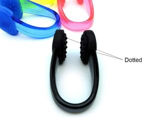 img 3 attached to 🏊 Zooshine 8PCS Waterproof Non-Slip Swimming Nose Clips: Ultimate Protection for Water Sports, Kids, and Adults!