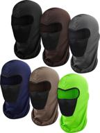 🎭 balaclava face mask: windproof camouflage fishing cap for sun dust protection - 6 pieces motorcycle mask logo