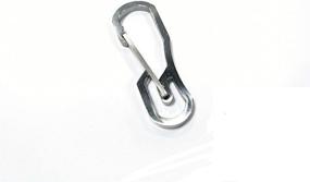 img 3 attached to 🔑 SZHOWORLD Stainless Steel Tactical Carabiner Keychain - EDC Hanging Buckle Quickdraw for Outdoor Use