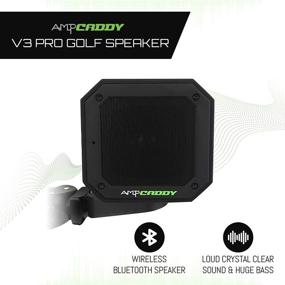 img 3 attached to Улучшите свою игру в гольф с помощью колонки Ampcaddy Version 3 Pro Bluetooth и крепления: громкий стереозвук, усиление басов, время работы 20 часов, водонепроницаемость и расширенный диапазон Bluetooth (15 Вт)